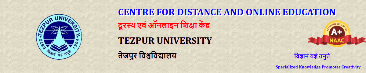 Centre for Distance and Online Education, Tezpur University